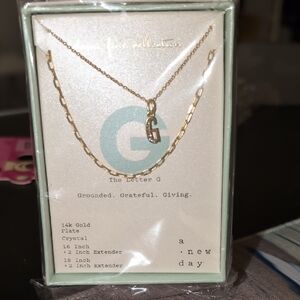 A New Day Gold Initial G Necklace